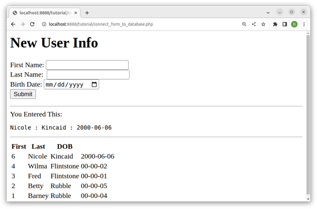 Connect to a Database